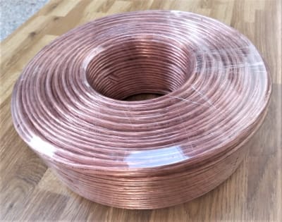 Cable transparente 2x18 aleación rollo de 100metros