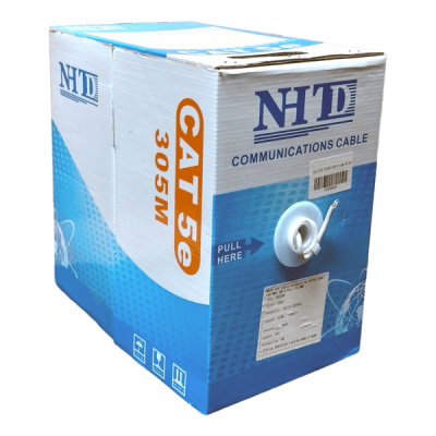 Cable UTP categoría 5e, MULTIFILAR, 24 awg, 100% C