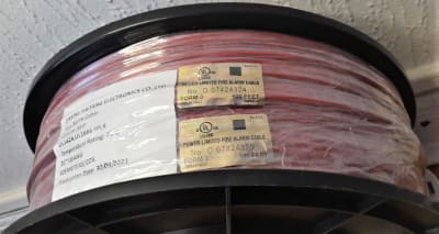 Cable incendio 2x18AWG 100% cobre.. Certificación RoHS. FPLR