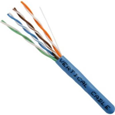 Cable UTP  CAT6 24AWG  100% cobre 4 pares uso interior color blanco. Caja 305 metros