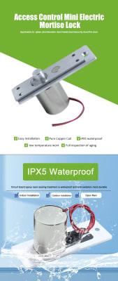 Cerradura de pivote para embutir  resistente al agua de pequeño tamaño