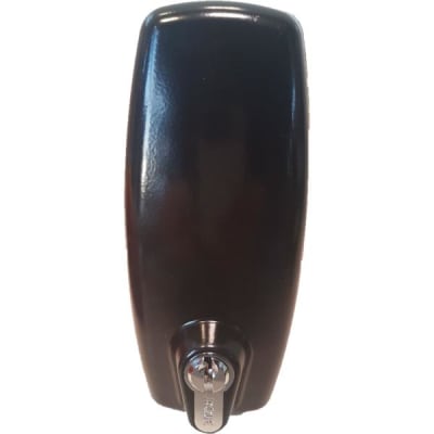 Cerradura flotante negra para puertas de vidrio templado