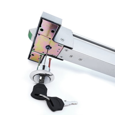 Barra para salida de emergencia con aviso sonoro de puerta abierta