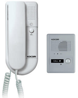 Kit citófono simple marca Kocom modelo KDP-501AM + MS-2D