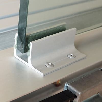 Guía para puerta corredera de cristal posicionador 12MM