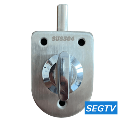 Cerradura de puerta de vidrio de acero inoxidable Manual
