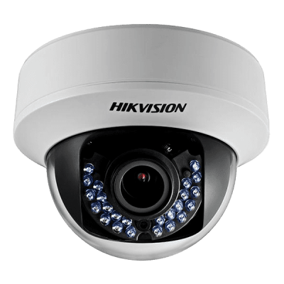 Domo HD 720P varifical 2.8 a 12mm , Iluminación nocturna 40metros HIKVISION