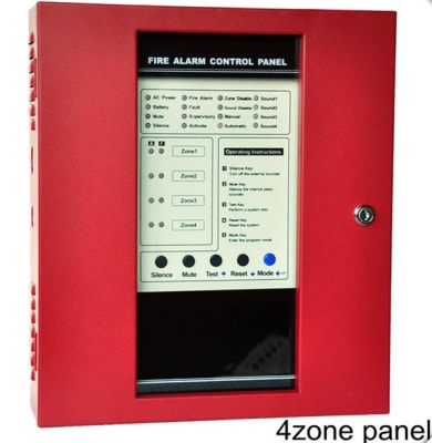 Panel de incendio 4 zonas