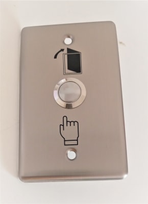 Pulsador de salida metálico para caja de distribuc