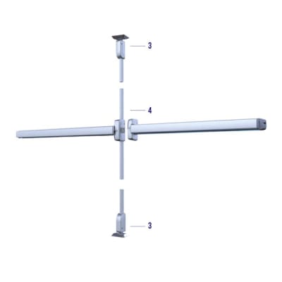 TUBO FALLEBA ANTIPANICO GRIS