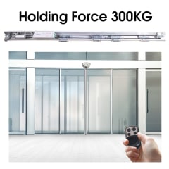 Sistema de automatización puertas de corredera 2 hojas. peso  280Kg, ancho 1,8 M por hoja