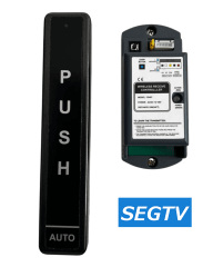 Pulsador y receptor  inalámbrico para sistemas de automatización corredera