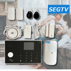 Kit de alarma Tuya Smart WIFI 4G SMS y LLAMADAS incluye panel 2 controles 1 infrarrojo 1 magnético