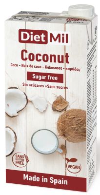 Leche de coco Organica Sin azúcar 1000 cc Leche Vegetal