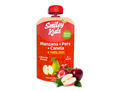 Smileykids Manzana, Pera, Canela 113 grs