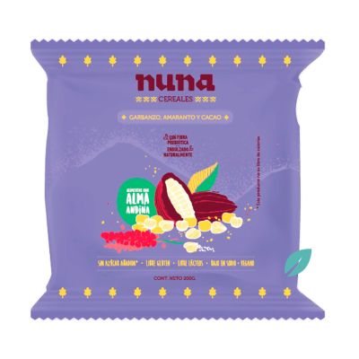 Cereal Garbanzo, Amaranto y Cacao 20 grs