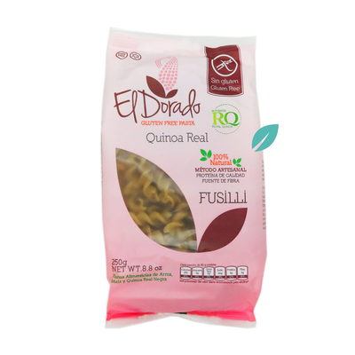 Pasta Fusilli sin gluten de quinoa