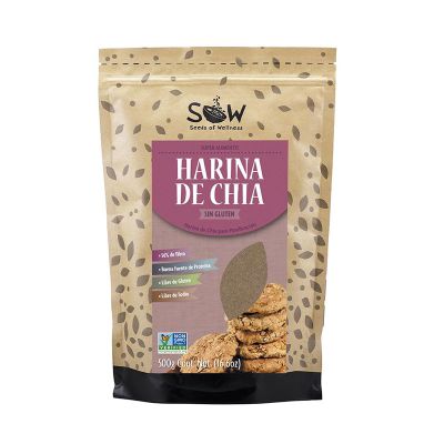 Harina de Chia Sin gluten 500 grs