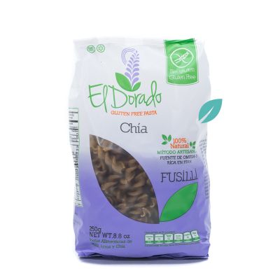 Pasta Fusilli sin gluten de chia 250 grs