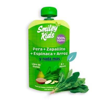 Smileykids Zapallito Espinaca Arroz