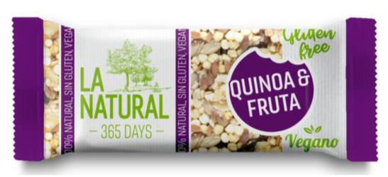 Pack 3 Barritas con Quinoa y Fruta Sin Gluten 30 grs c/u 1 Pack 3 Barritas con Quinoa y Fruta Sin Gluten 30 grs c/u 1