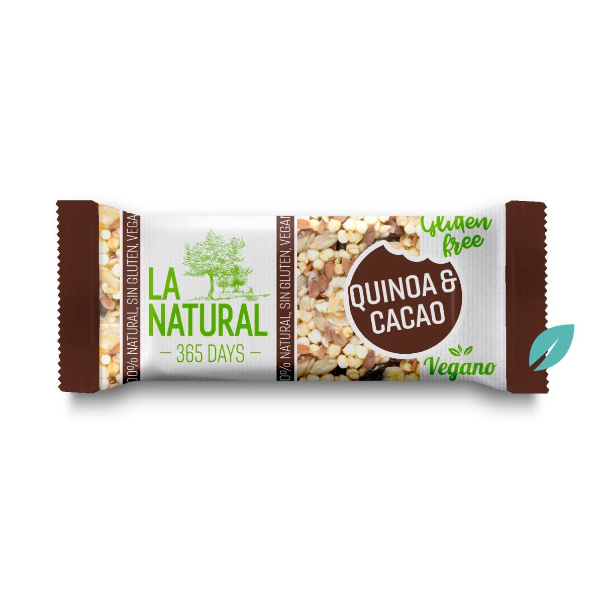 Pack 3 Barritas con Quinoa y Cacao Sin Gluten 30 grs c/u 1 Pack 3 Barritas con Quinoa y Cacao Sin Gluten 30 grs c/u 1