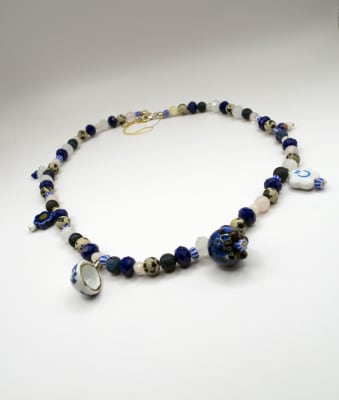 collar 012 taza azul dalmata