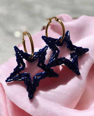 AROS GLAM AZUL ELECTRICO