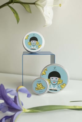 VELA LATA AZUL AROMA CHOCOLATE BLANCO - CERA DE SOJA - 100 GR1