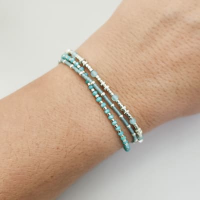 Pulsera Tres Turquesa