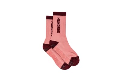 Calcetines Crew Logo Grip – Rosado