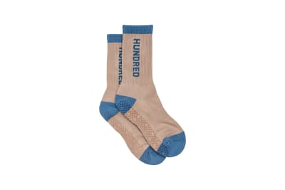 Calcetines Crew Logo Grip – Beige