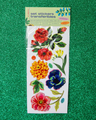 Set stickers transferibles verde