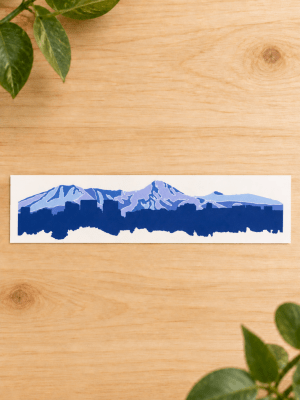 Sticker para botella Santiago Azul