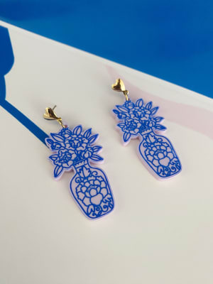 Aros Jarro Flores Azul1