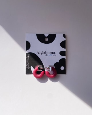 Argollas Mini Chunky CHERRY