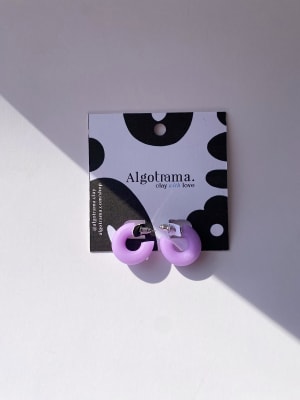 Argollas Mini Chunky MALVA1