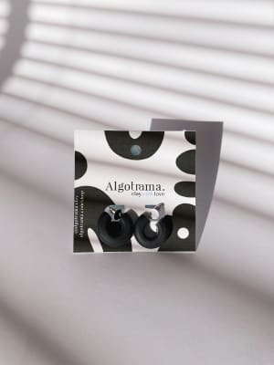 Argollas Mini Chunky NEGRO1