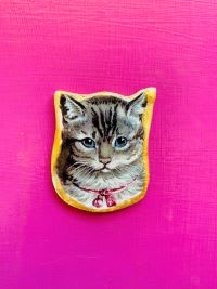 Prendedor ilustrado Gatito