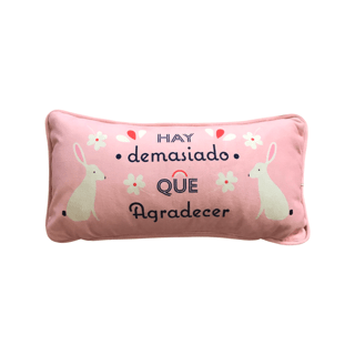 Funda Cojín Agradecer 60x30 cms