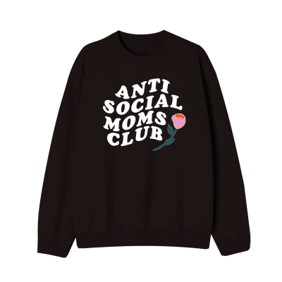 Poleron Antisocial Moms Club Negro