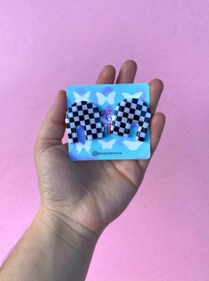 Aros Arco curvo Blanco y negro