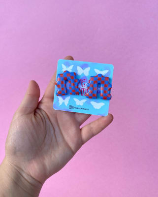 Aros arcos onda Rojo-lila1