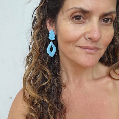 Aros espiga celeste completo L