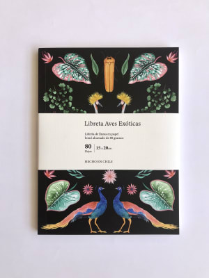 Cuaderno Aves Exóticas - Carmen Ilustra