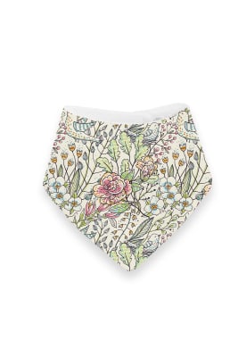 Babero Flores y Pajaros1