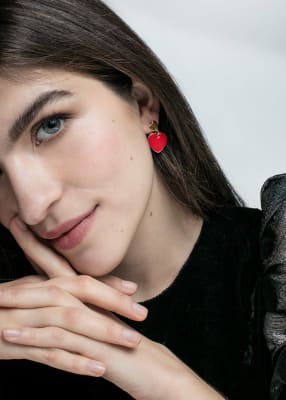 Aros Corazón esmaltados