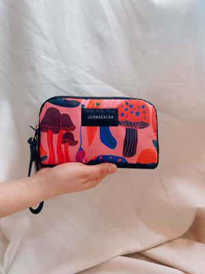 Billetera Print Acolchada Hongo