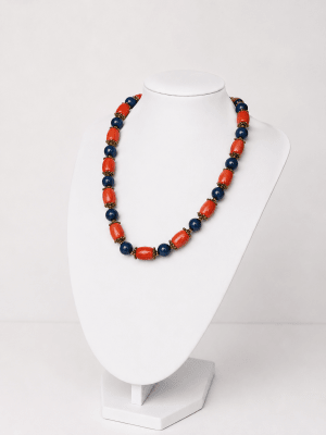 Collar Azul y rojo