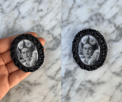 CAMAFEO FRIDA BLANCO Y NEGRO